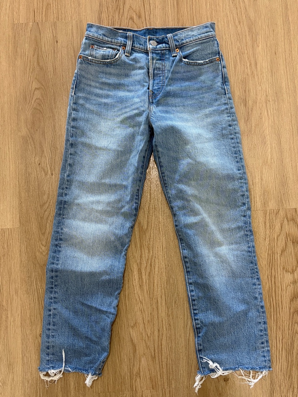 Levi's Wedgie Straight Cropped Jeans